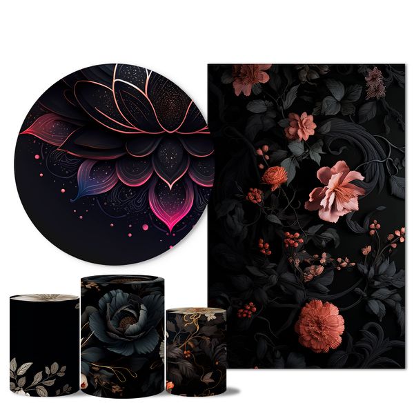 Trio Capas + Painéis Casado Veste Fácil Floral Dark