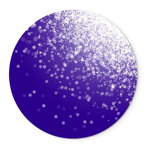 Painel Redondo Veste Fácil C/ Elástico Glitter Roxo