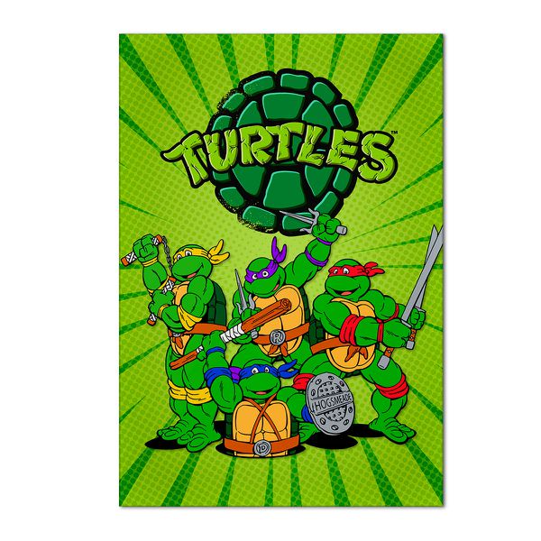 Painel Festa Retangular Tartarugas Ninjas
