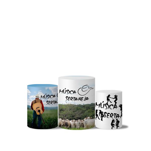 Trio Capas Cilindro Tema Música Sertaneja