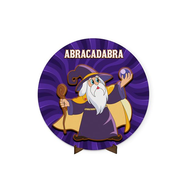 Painel Redondo 50x50 Veste Fácil C/ Elástico Tema Abracadabra