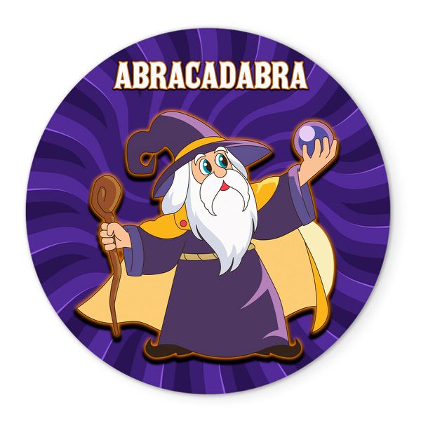 Painel Redondo Veste Fácil C/ Elástico 1,50x1,50 Tema Abracadabra