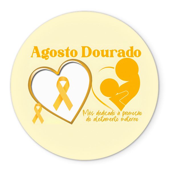 Painel Redondo Veste Fácil C/ Elástico 1,50x1,50 Tema Agosto Dourado