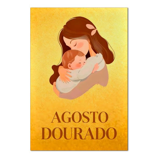 Painel Retangular Passa Varão 1,50x2,20 Tema Agosto Dourado