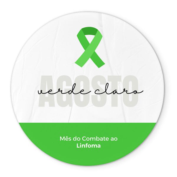 Painel Redondo Veste Fácil C/ Elástico 1,50x1,50 Tema Agosto Verde Claro