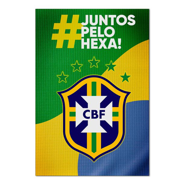 Painel Retangular Passa Varão 1,50x2,20 Tema Brasil 4