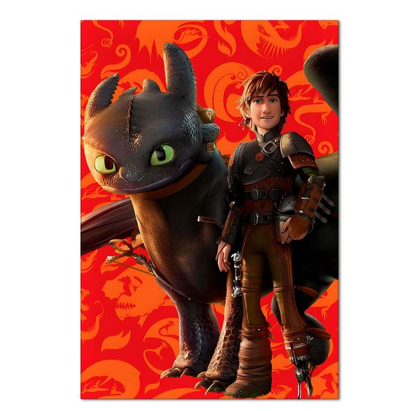 Painel Retangular Como Treinar o Seu Dragão 2