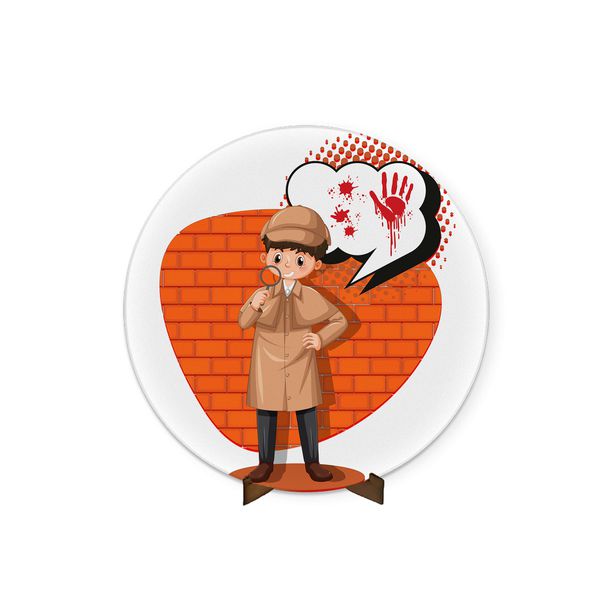 Painel Redondo 50x50 Veste Fácil C/ Elástico Tema CSI