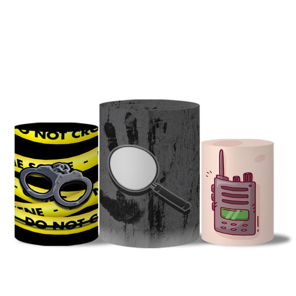 Trio de Capas de Cilindros Veste Fácil C/ Elástico Tema CSI