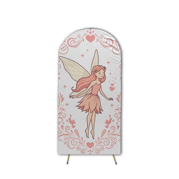 Capa de Painel Romano Veste Fácil C/ Elástico Tema Fadas Encantadas
