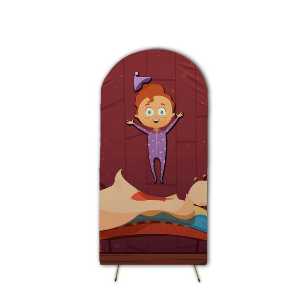  Capa de Painel Romano Veste Fácil C/ Elástico Tema Festa Do Pijama