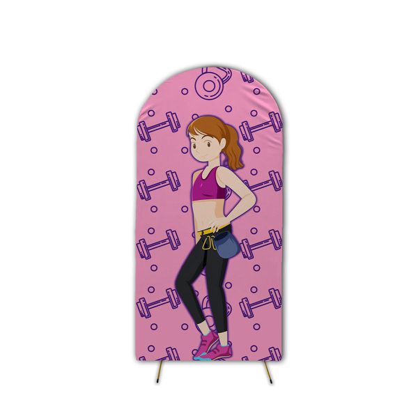  Capa de Painel Romano Veste Fácil C/ Elástico Tema Fadas Fitness 2