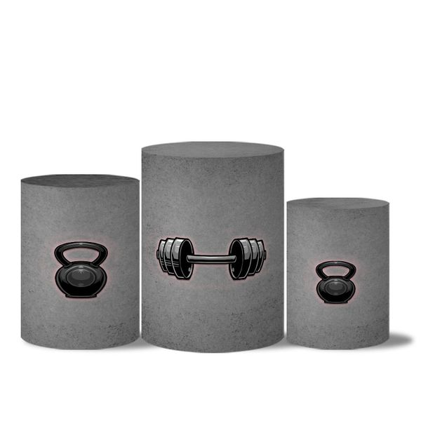 Trio de Capas de Cilindros Veste Fácil C/ Elástico Tema Fitness 2