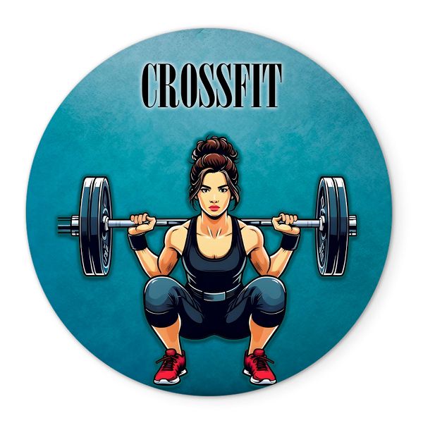 Painel Redondo Veste Fácil C/ Elástico 1,50x1,50 Tema Fitness 3