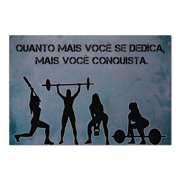 Painel Retangular Horizontal 2,20x1,50 Tema Fitness 3