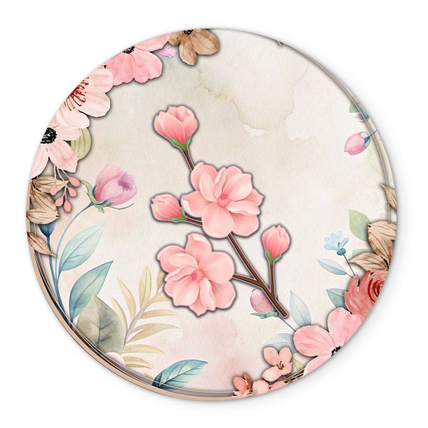 Painel Redondo Veste Fácil C/ Elástico 1,50x1,50 Tema Floral 17