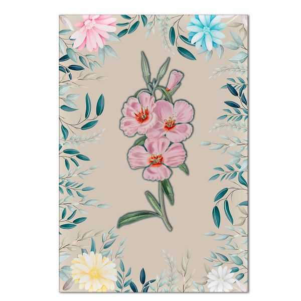 Painel Retangular Passa Varão 1,50x2,20 Tema Floral 17