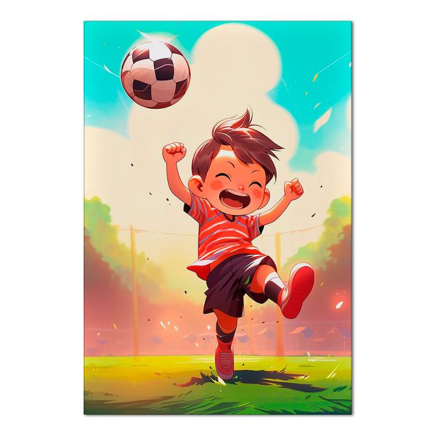 Painel Retangular Passa Varão 1,50x2,20 Tema Futebol 5