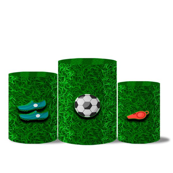 Trio de Capas de Cilindros Veste Fácil C/ Elástico Tema Futebol 5