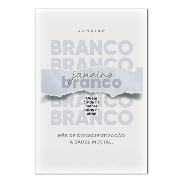 Painel Retangular Passa Varão 1,50x2,20 Tema Janeiro Branco 2