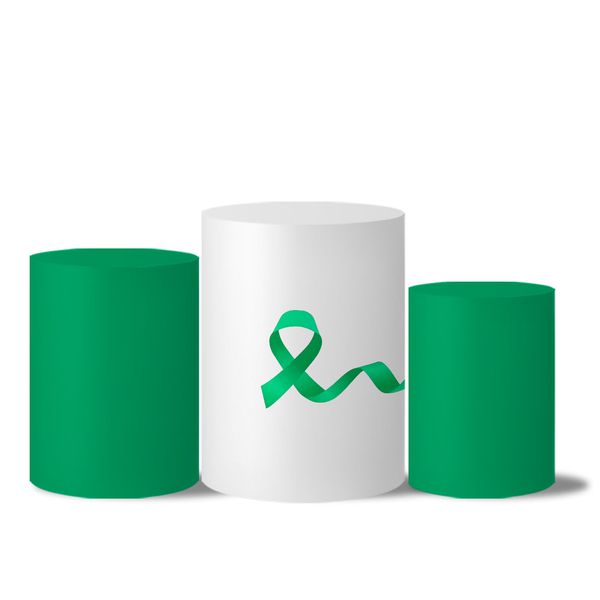 Trio de Capas de Cilindros Veste Fácil C/ Elástico Tema Julho Verde