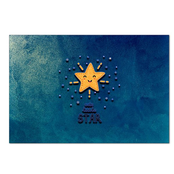 Painel Retangular Horizontal 2,20x1,50 Tema Little Star