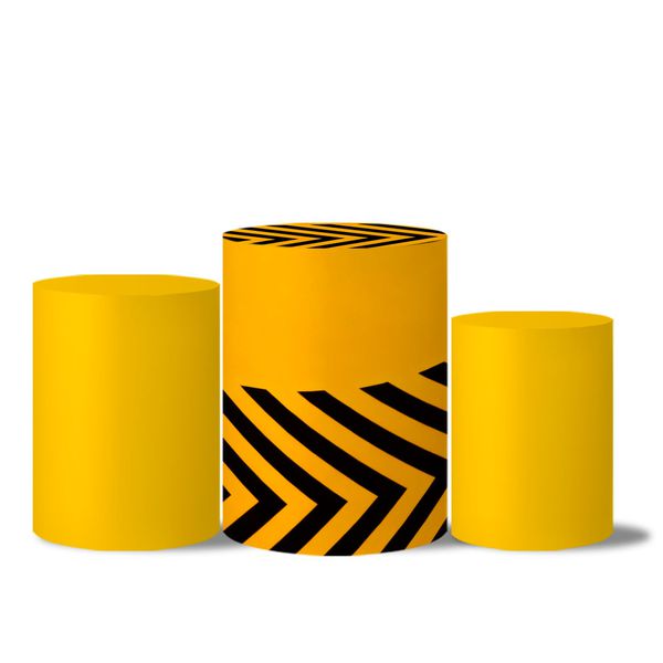 Trio de Capas de Cilindros Veste Fácil C/ Elástico Tema Maio Amarelo