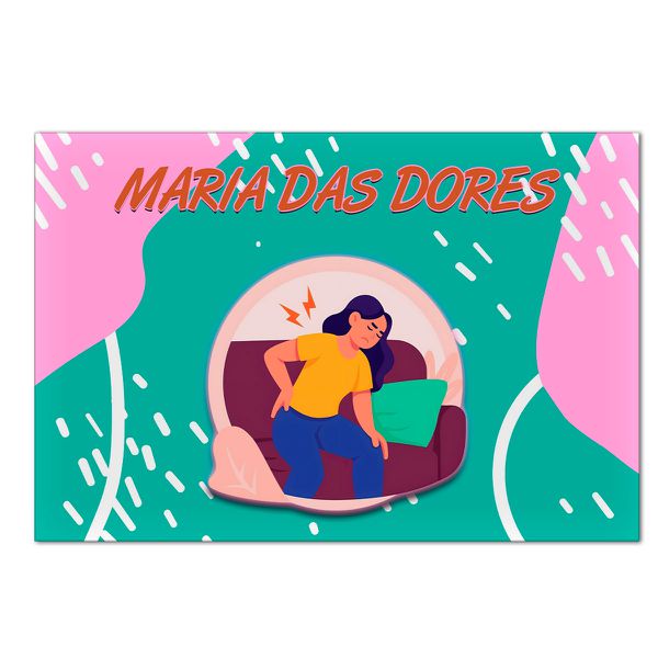 Painel Retangular Horizontal 2,20x1,50 Tema Maria Das Dores