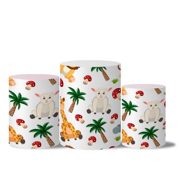 Trio de Capas de Cilindros Veste Fácil C/ Elástico Tema Mickey Safari 3