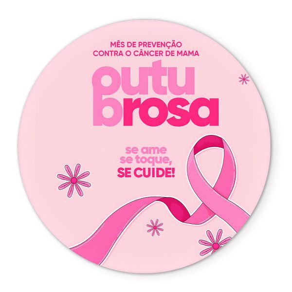 Painel Redondo Veste Fácil C/ Elástico 1,50x1,50 Tema Outubro Rosa 3