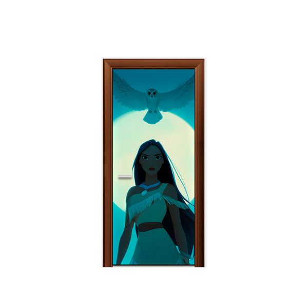 Capa De Porta Veste Fácil Decorativa Tema Pocahontas