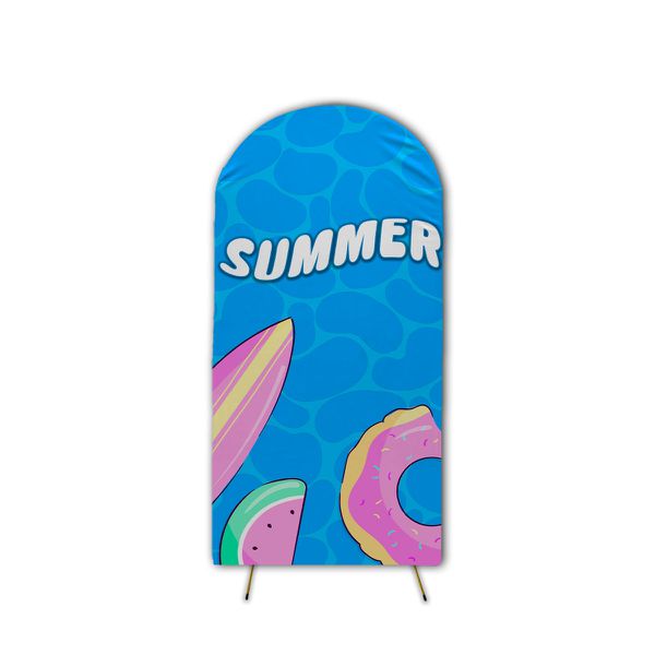  Capa de Painel Romano Veste Fácil C/ Elástico Tema Pool Party 7