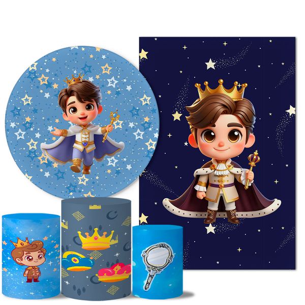 Trio Capas + Painéis Veste Fácil Casado Tema Príncipe Cute