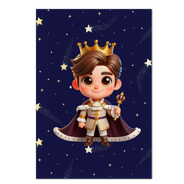 Painel Retangular Príncipe Cute