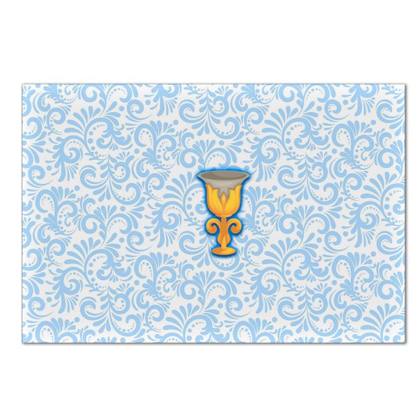 Painel Retangular Horizontal 2,20x1,50 Tema Realeza Azul 2