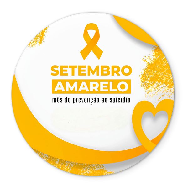 Painel Redondo Veste Fácil C/ Elástico 1,50x1,50 Tema Setembro Amarelo 2