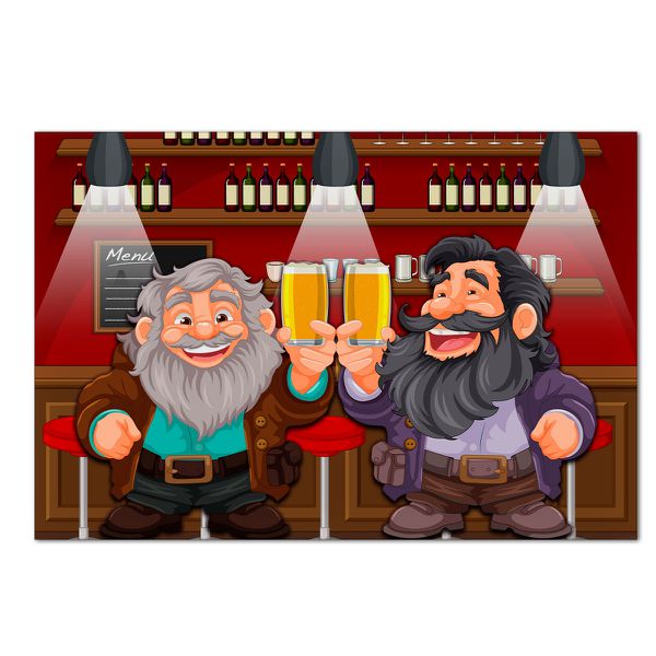 Painel Retangular Horizontal 2,20x1,50 Tema Velho do Bar