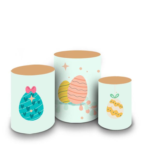 Trio Capas Cilindros Tema Páscoa 8
