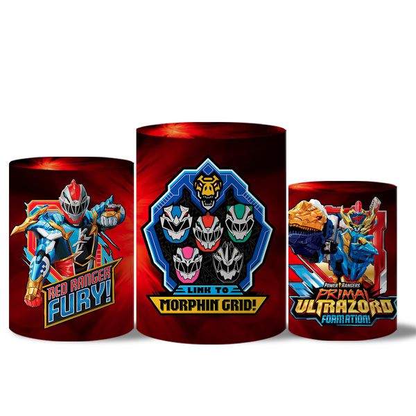 Trio Capas Cilindros Veste Fácil Power Rangers