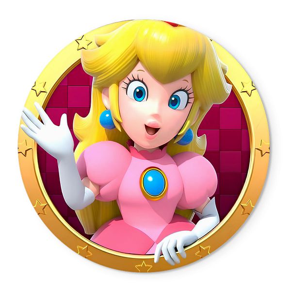 Painel Temático Princesa Peach Fácil C/ Elástico