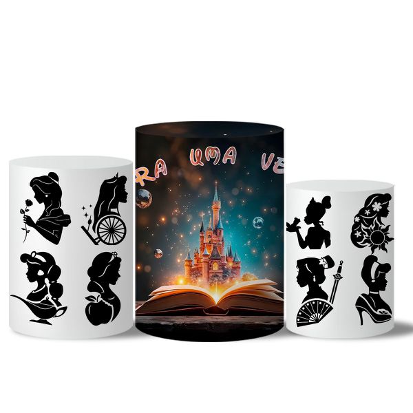Trio Capas Cilindros Veste Fácil Princesas 2