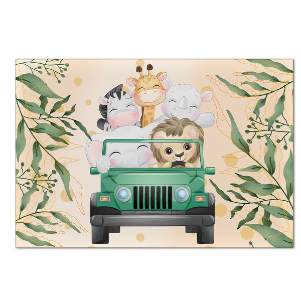 Painel Retangular Horizontal Safari Baby