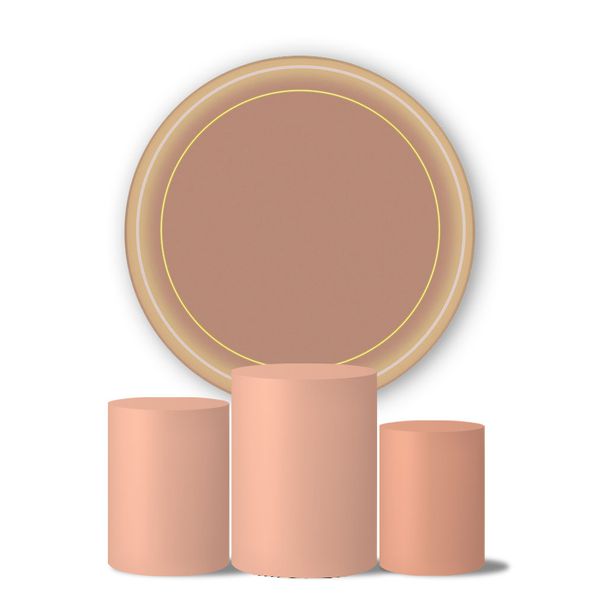 Trio Capas Cilindros + Painel Veste Fácil Rose