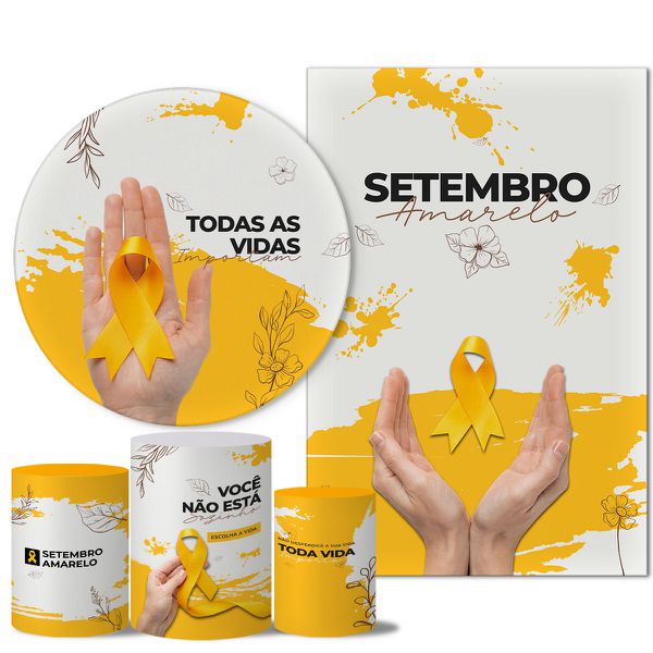 Trio Capas + Painéis Casado Veste Setembro Amarelo