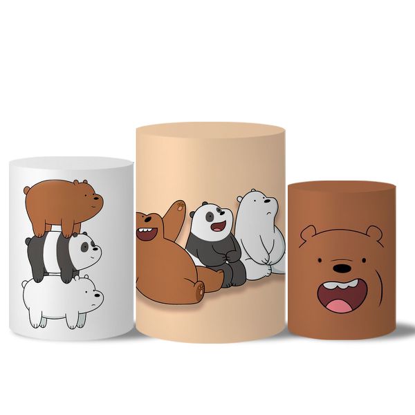 Trio Capas Cilindros Urso sem Curso Veste Fácil C/ Elástico
