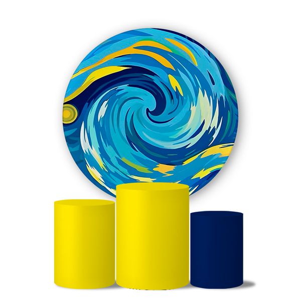 Trio Capas Cilindros + Painel Veste Fácil Van Gogh