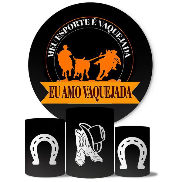 Trio Capas Cilindros + Painel Veste Fácil Vaquejada