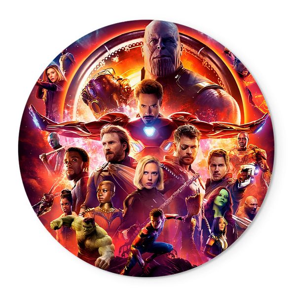 Painel Redondo Veste Fácil C/ Elástico Vingadores 3