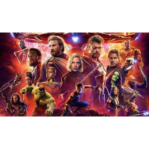 Painel Retangular Horizontal Vingadores 3