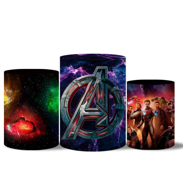 Trio Capas Cilindros Veste Fácil Vingadores 3